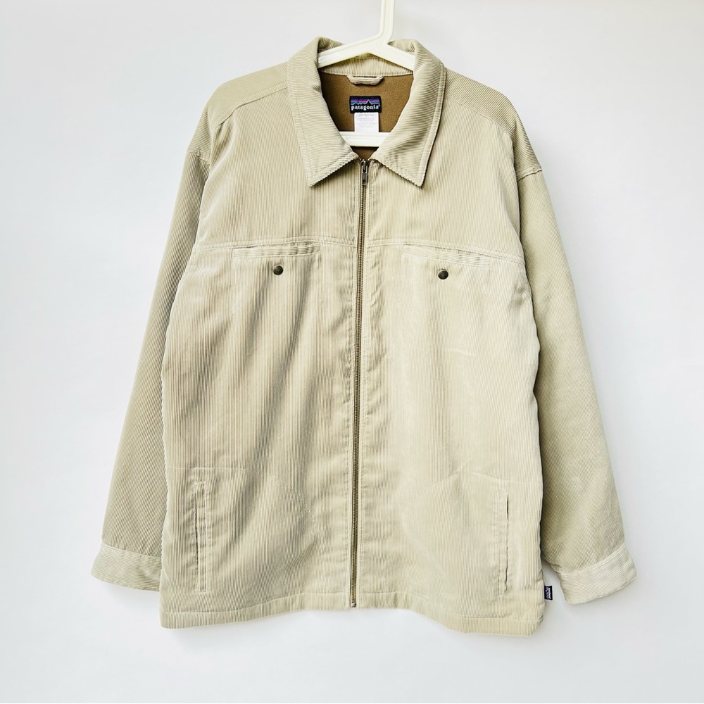 Patagonia Men corduroy fleece lined trucker jacket